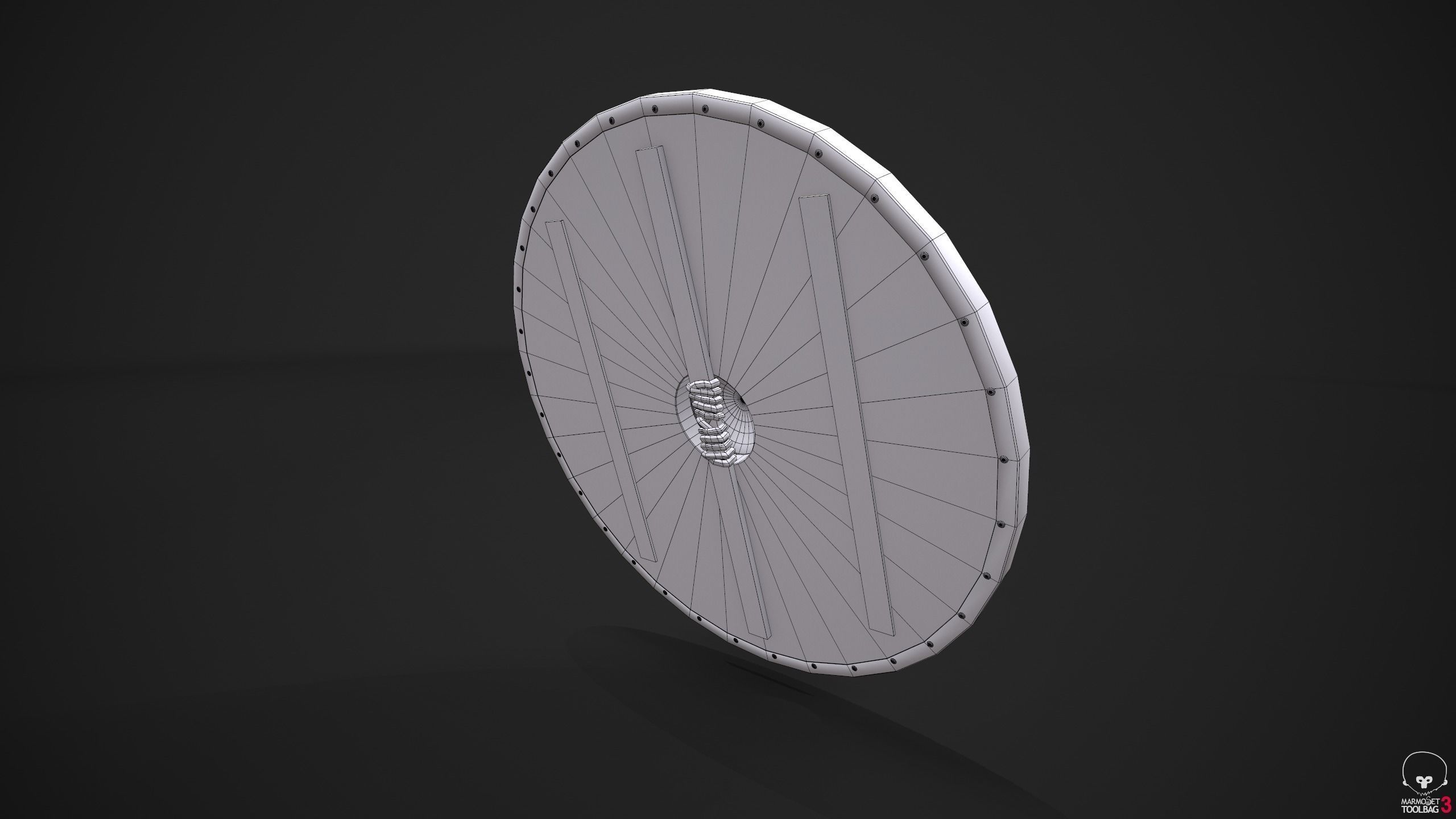 Viking Shield - Game-Ready Asset Low-poly 3D model_10