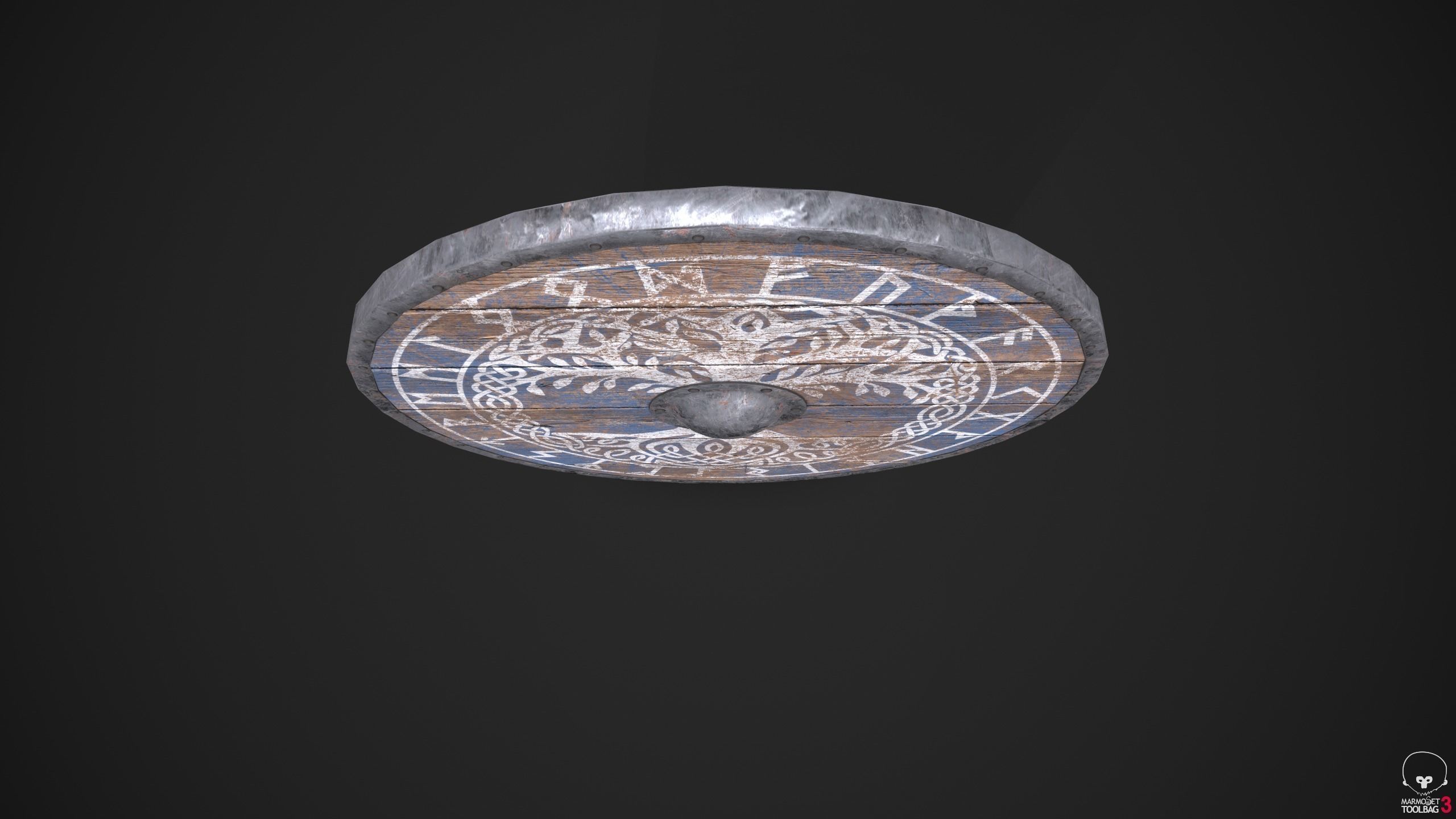 Viking Shield - Game-Ready Asset Low-poly 3D model_7