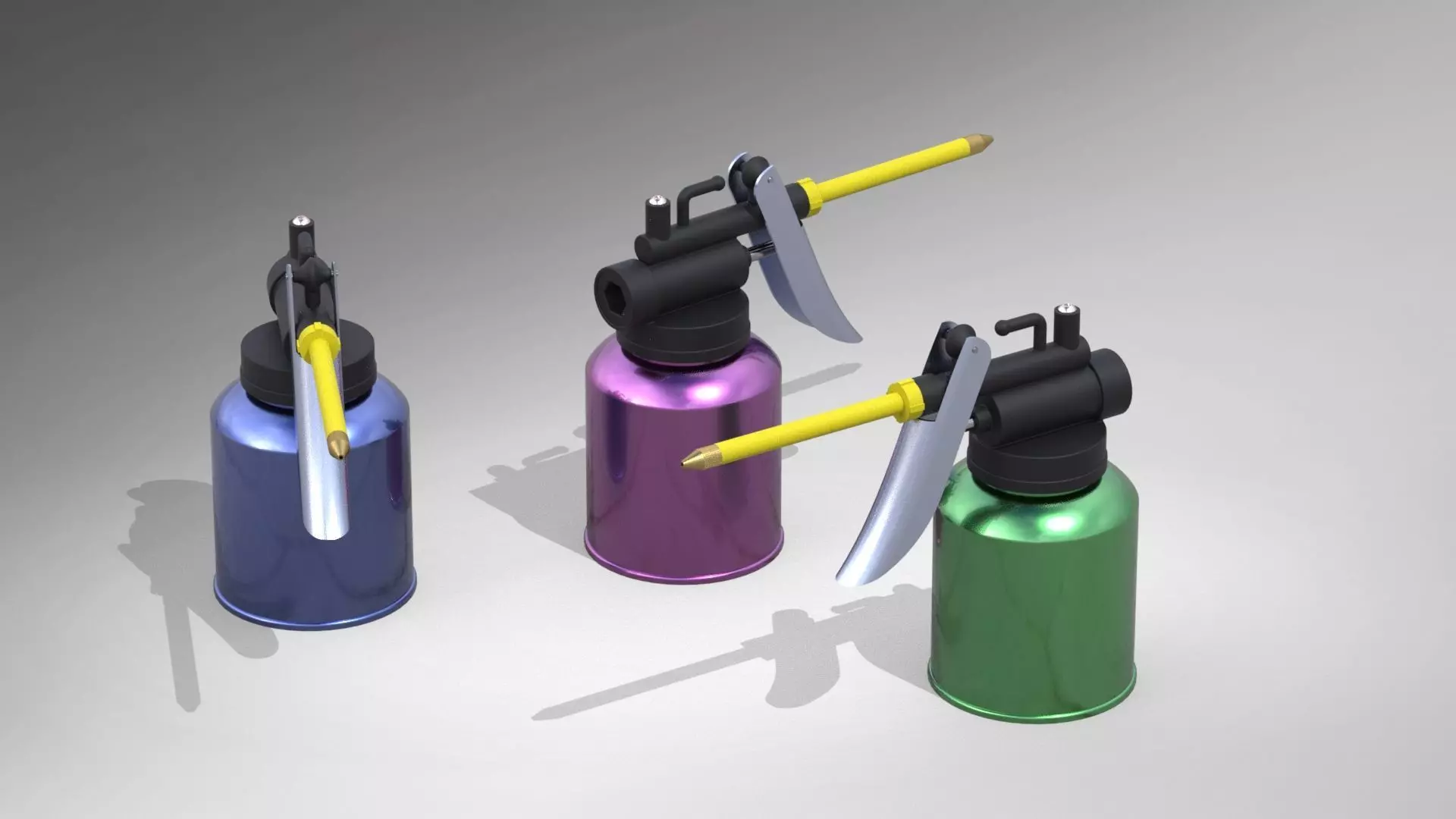 Hand oil pump Free 3D model