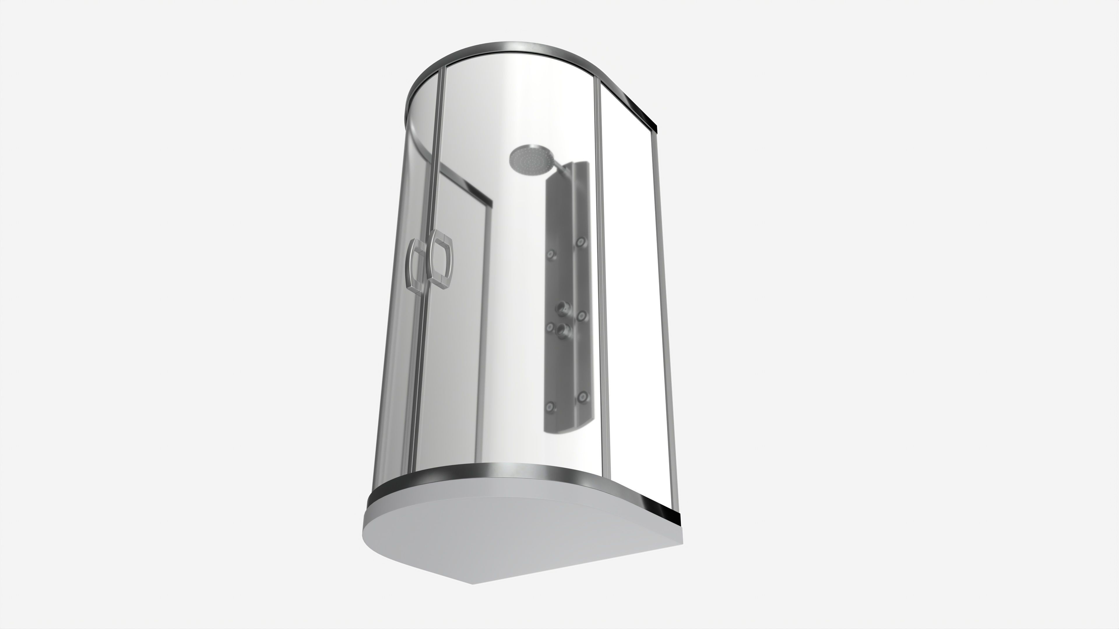 Semicircular Shower Enclosure 3D model_3