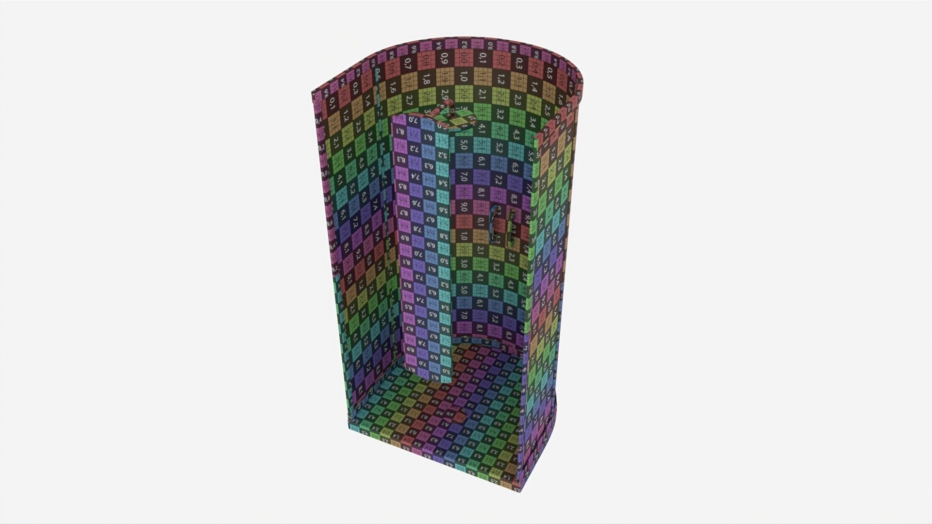 Semicircular Shower Enclosure 3D model_11