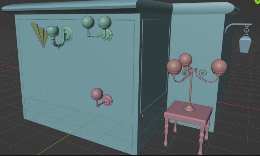 classic lamp 3D model_3