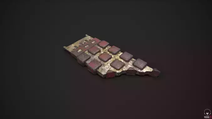 T800 Chip and Container Game-ready Asset Low-poly 3D model