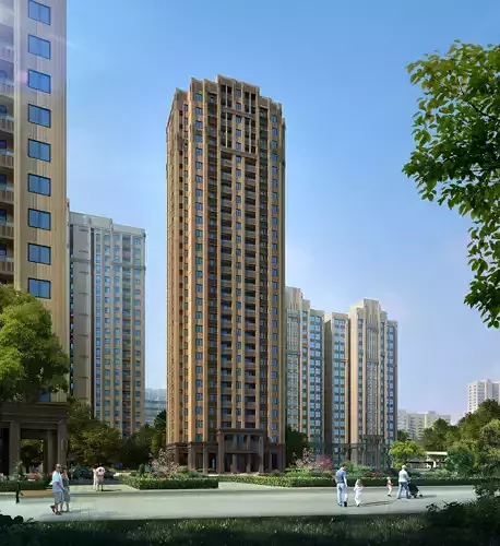 3Dmax fashion city commercial square building 290