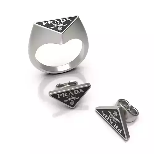 Triangular Signet ring 3D print model