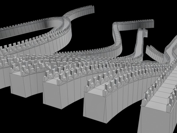 Great Wall of China Low-poly 3D model_6