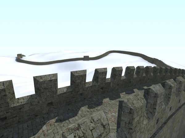Great Wall of China Low-poly 3D model_7