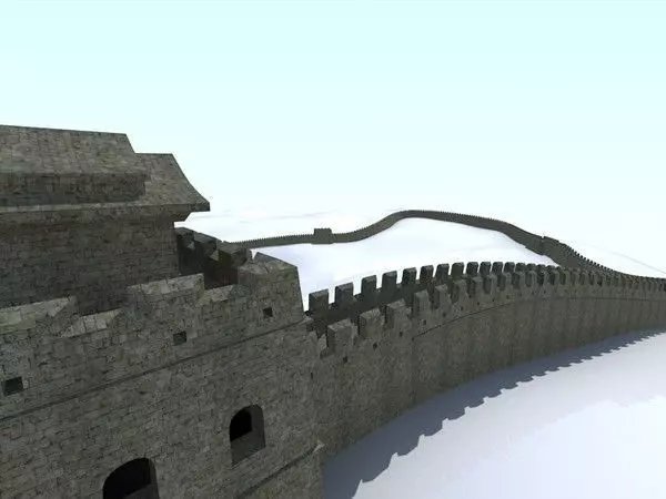 Great Wall of China Low-poly 3D model_0