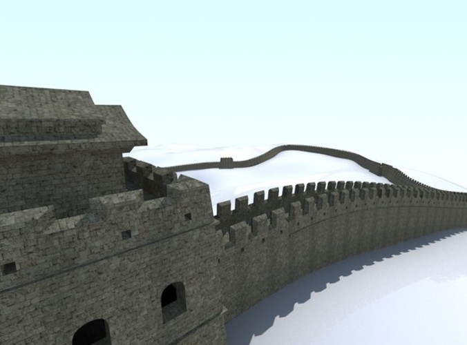 Great Wall of China Low-poly 3D model
