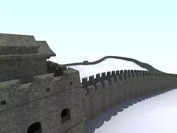 Great Wall of China Low-poly 3D model