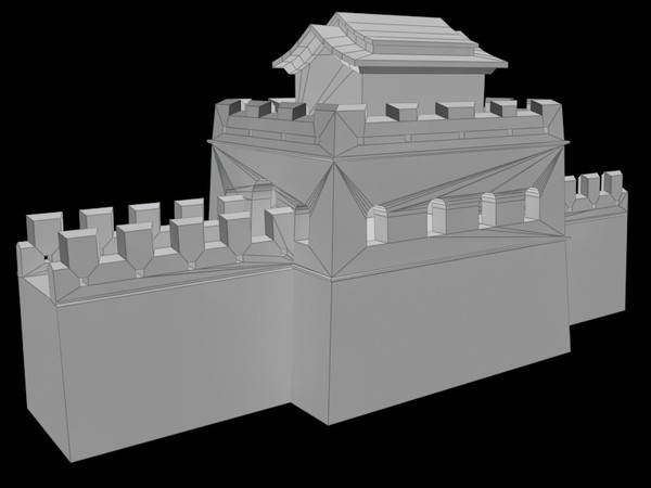 Great Wall of China Low-poly 3D model_5
