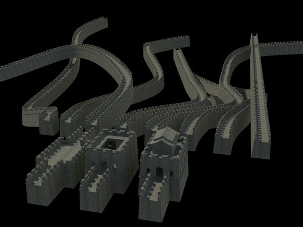 Great Wall of China Low-poly 3D model_3