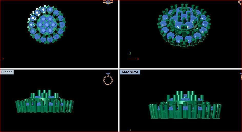 Daimond nose pin 3D print model_11