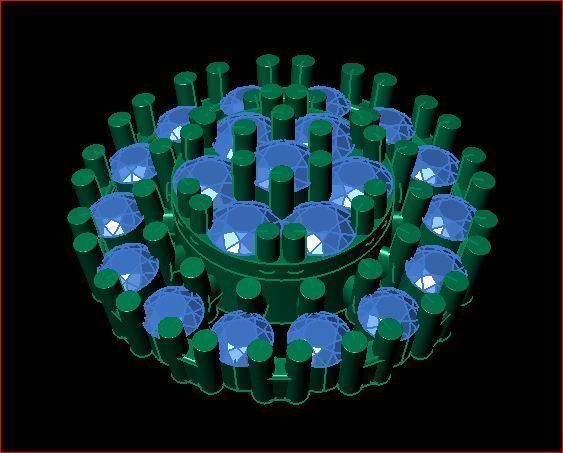 Daimond nose pin 3D print model_7