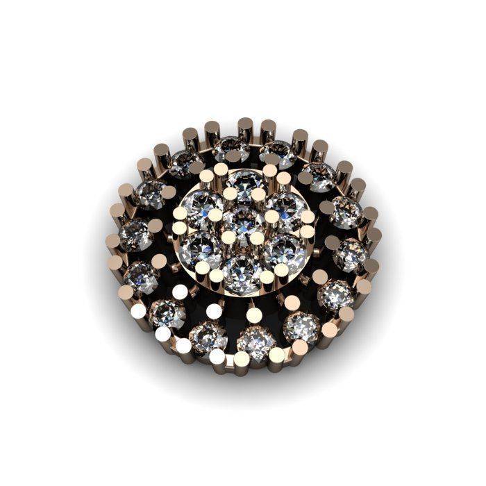 Daimond nose pin 3D print model_2