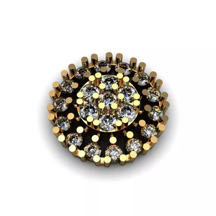 Daimond nose pin 3D print model_0