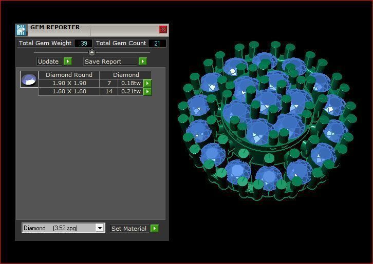Daimond nose pin 3D print model_13