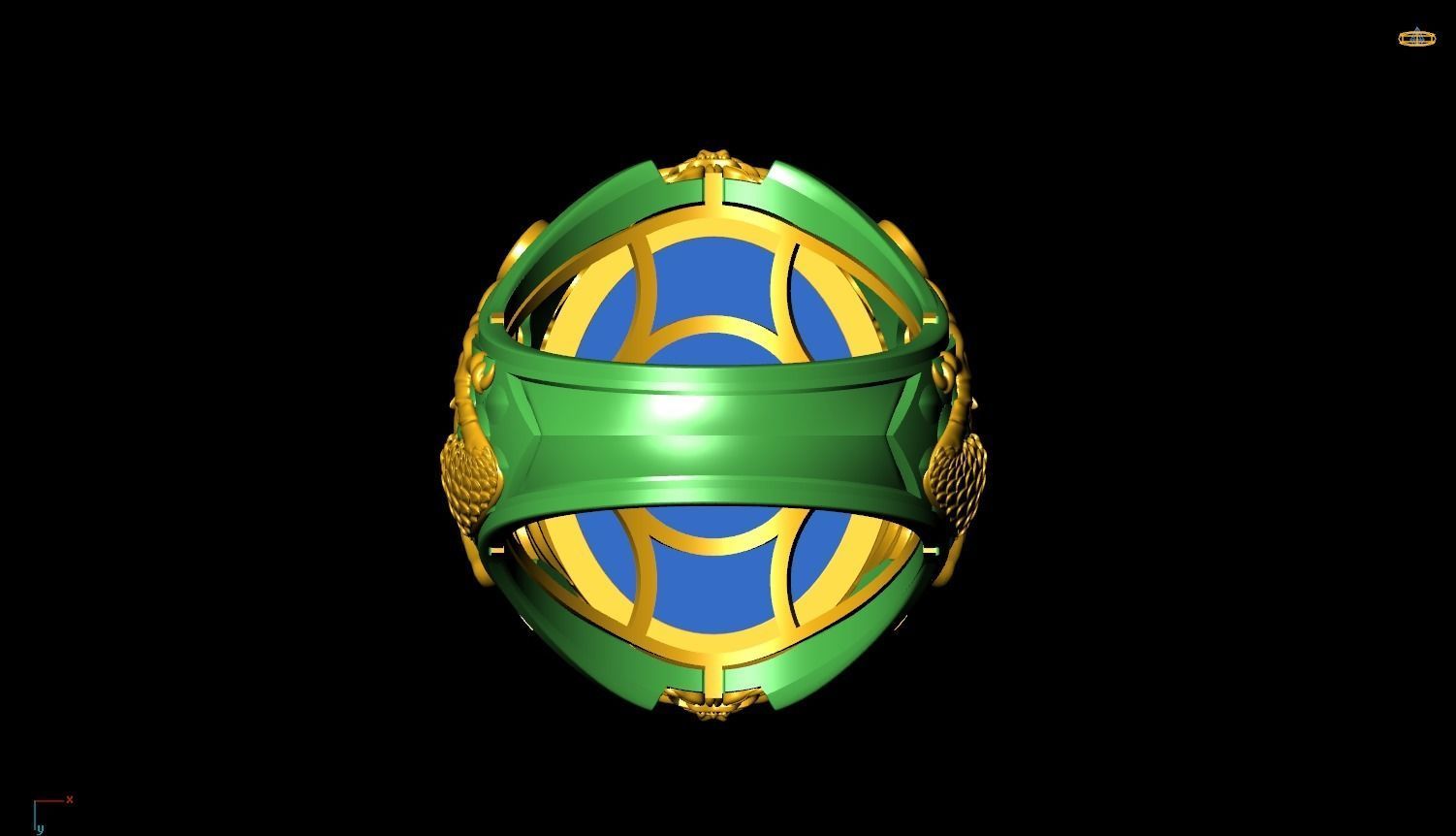 Dragon ring Free 3D print model_8