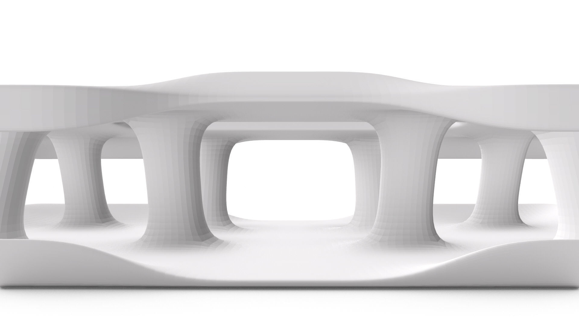 3D model Low Poly Columns Pavilion VR / AR / low-poly | CGTrader