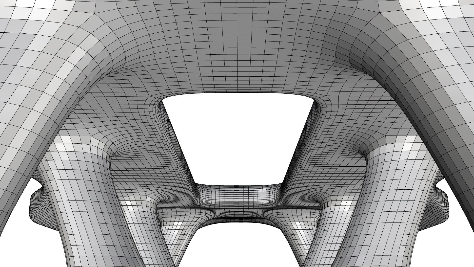 3D model Low Poly Columns Pavilion VR / AR / low-poly | CGTrader