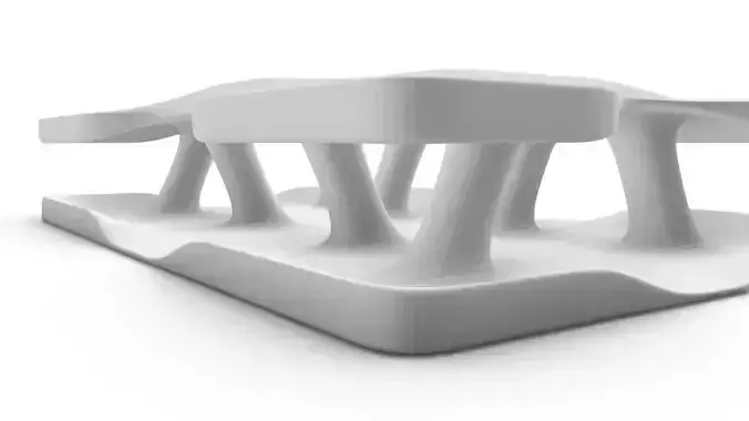 Low Poly Columns Pavilion