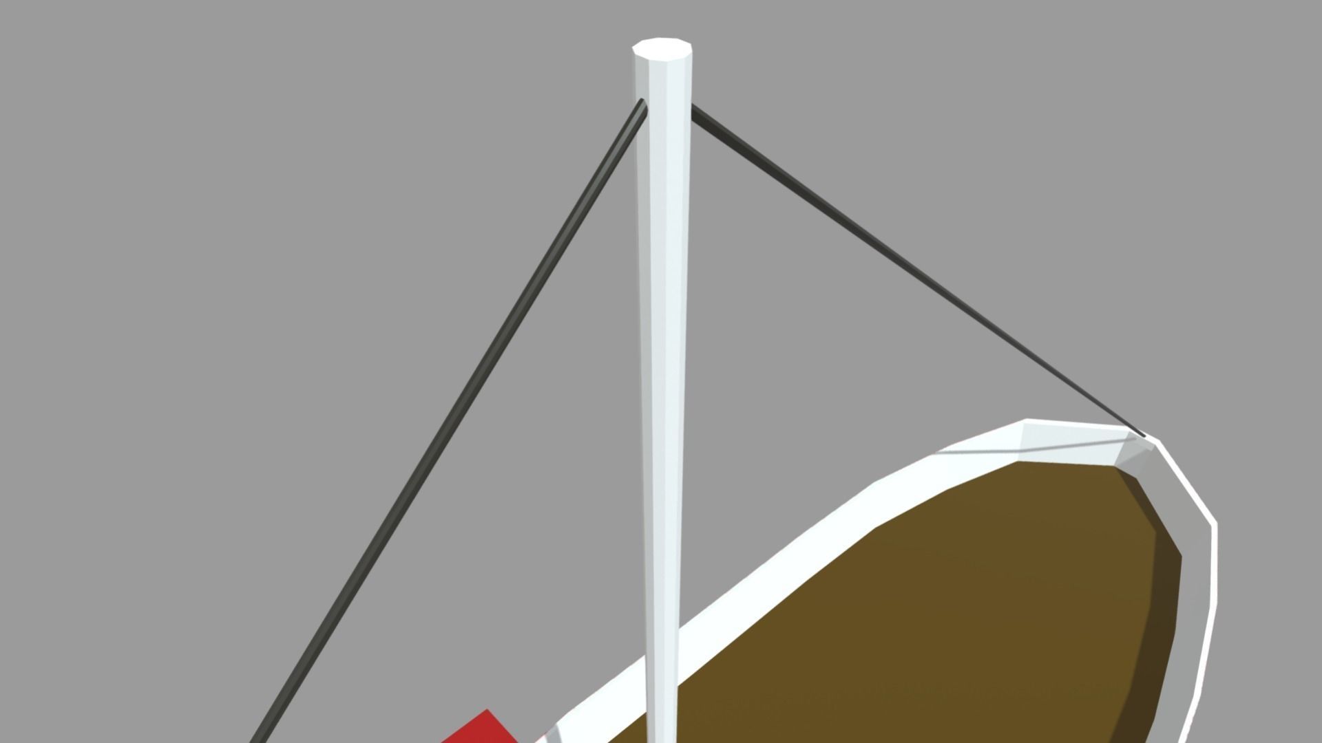 Low Poly Boat 03 Low-poly 3D model_5