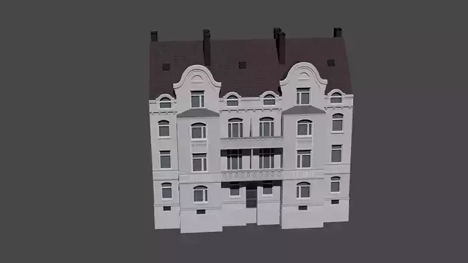 3D Model of Modern Urban Building