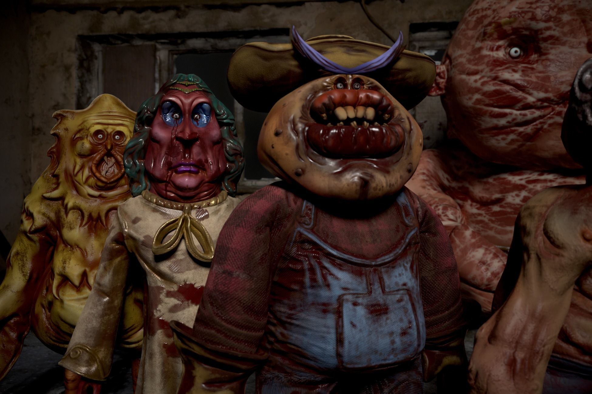 Horror Toys - Cursed Toys  Low-poly 3D model_12