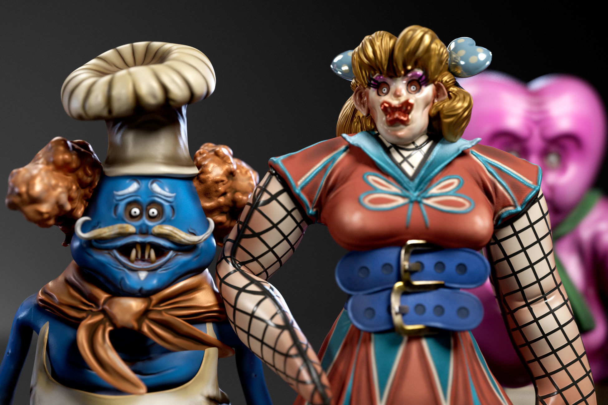 Horror Toys - Cursed Toys  Low-poly 3D model_7
