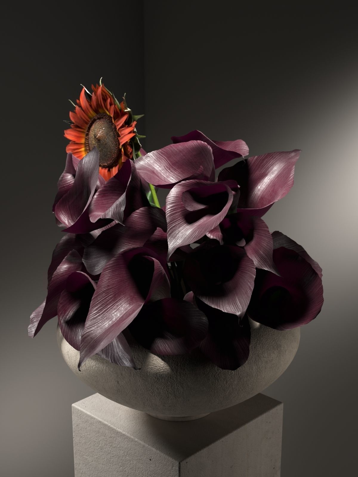 Vase with Flowers 2 3D model_1