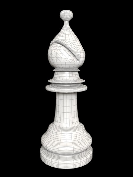 Chess Board 3D model_1