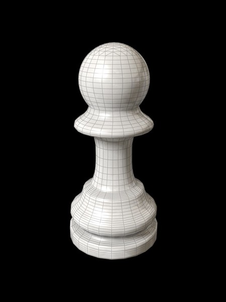 Chess Board 3D model_4