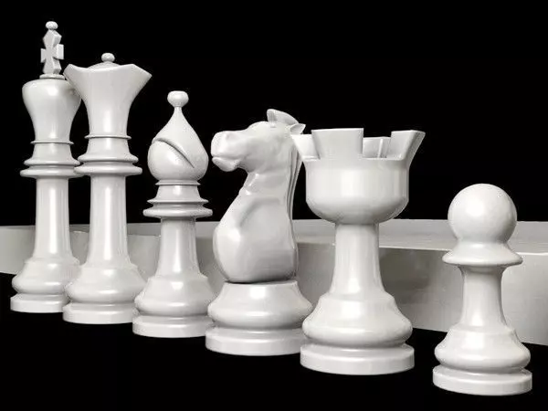 Chess Board 3D model_0