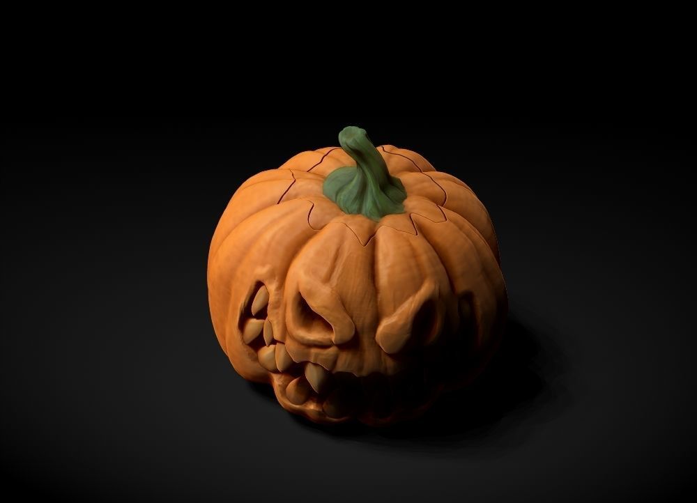 Jack-O-Lantern - Pumpkin 3D print model_8
