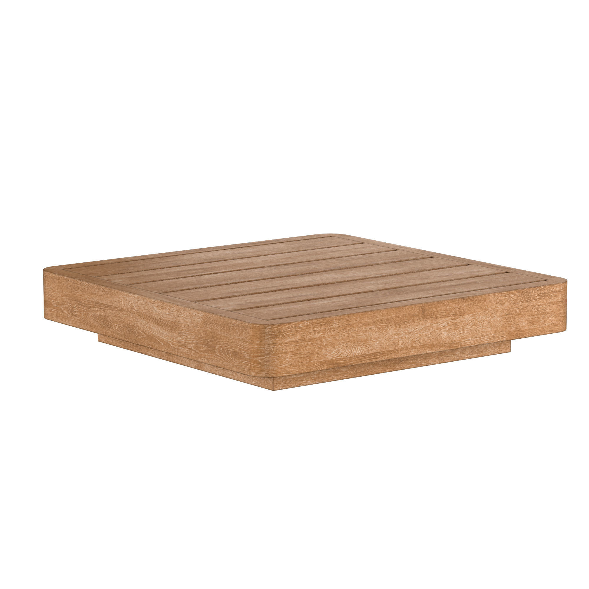 MAYA TEAK SQUARE SIDE TABLE 3D model_1