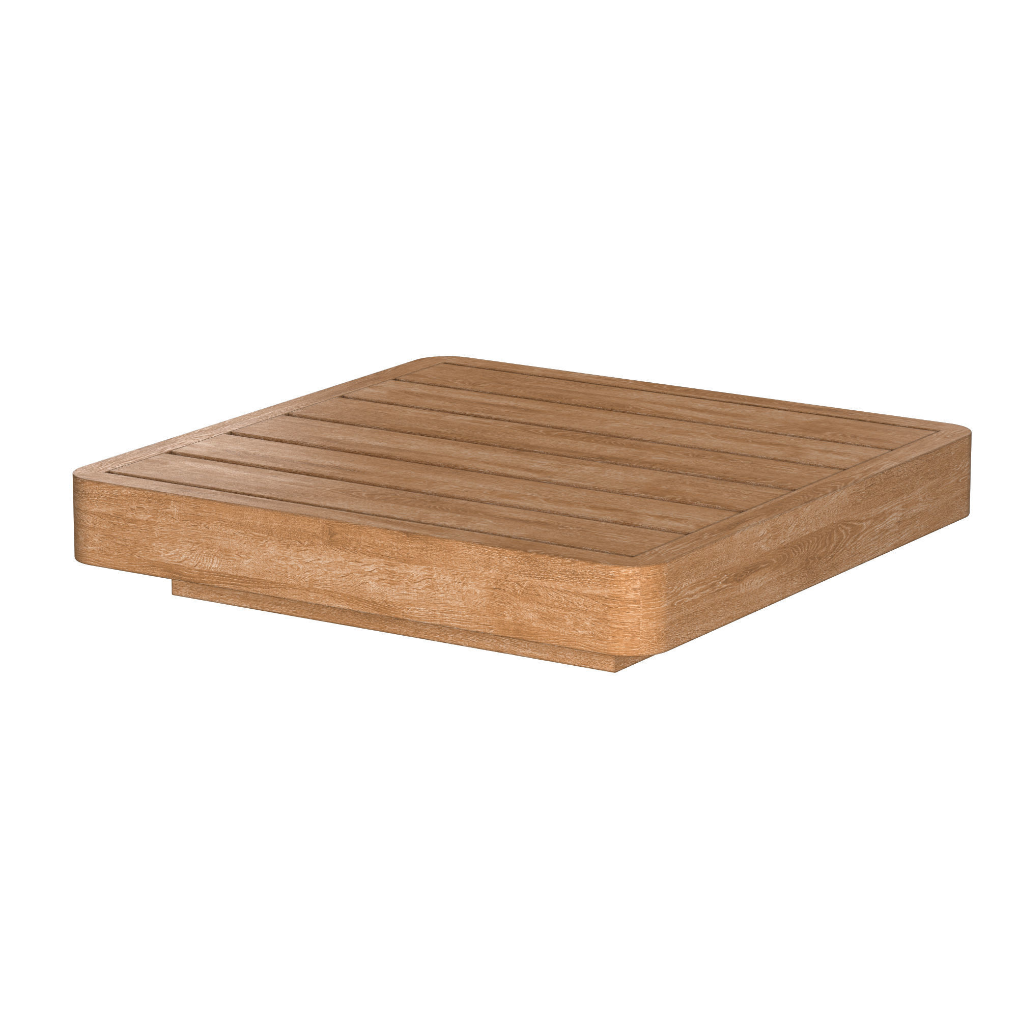 MAYA TEAK SQUARE SIDE TABLE 3D model_3