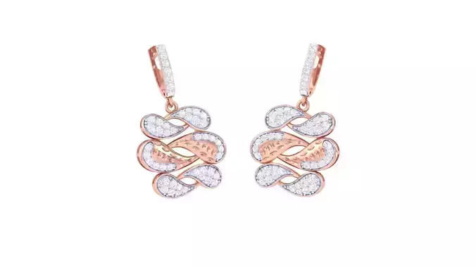 High Jewelry Earrings 3dm stl 3dm stl obj mtl 3mf details