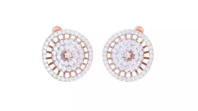 Wire Mesh High Jewelry Earrings 3dm stl 3dm stl obj mtl 3mf 