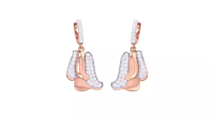 High Jewelry Earrings 3dm stl 3dm stl obj mtl 3mf details
