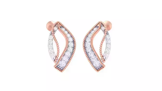 High Jewelry Earrings 3dm stl 3dm stl obj mtl 3mf details
