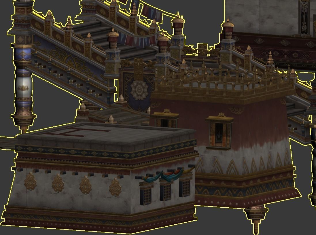 Xizang style architecture 3D model_6