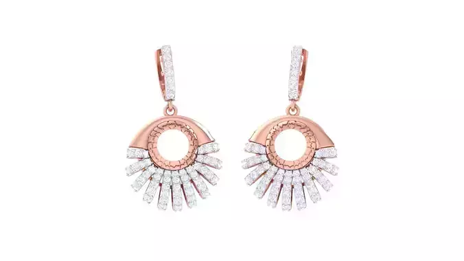 High Jewelry Earrings 3dm stl 3dm stl obj mtl 3mf details