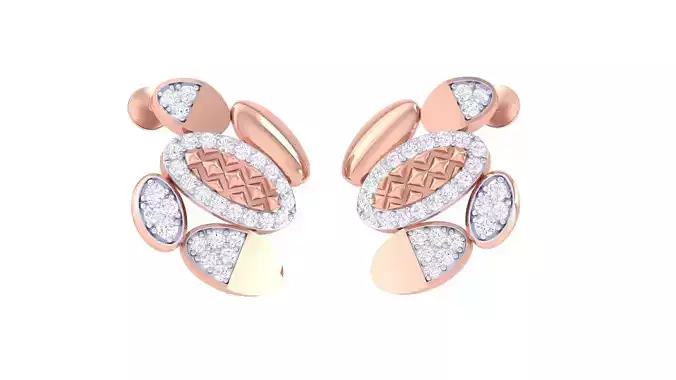 High Jewelry Earrings 3dm stl 3dm stl obj mtl 3mf details