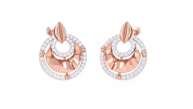 Tri Screw High Jewelry Earrings 3dm stl 3dm stl obj mtl 3mf 