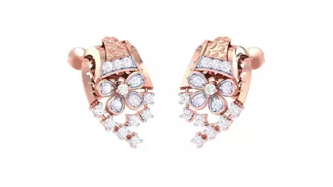 High Jewelry Earrings 3dm stl 3dm stl obj mtl 3mf details
