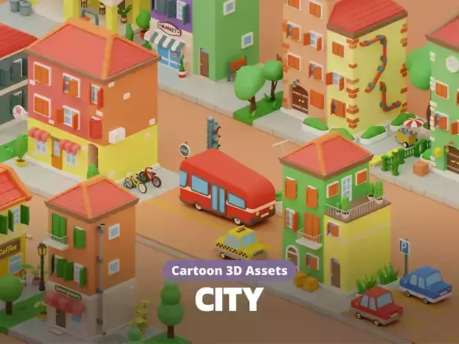 Cartoon City Islands Exteriors