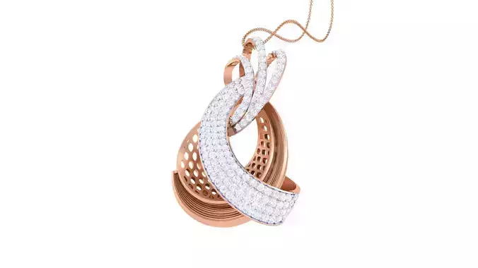 Mesh High Jewelry Pendant Necklace 3dm stl 3mf obj glb render