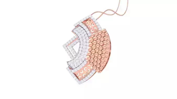 High Jewelry Pendant Necklace 3dm stl 3mf obj glb render