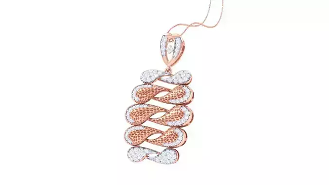 High Jewelry Pendant Necklace 3dm stl 3mf obj glb render 3D print model