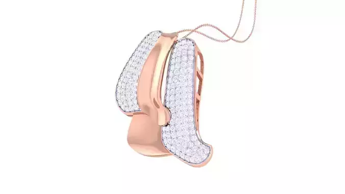 High Jewelry Pendant Necklace 3dm stl 3mf obj glb render 3D print model